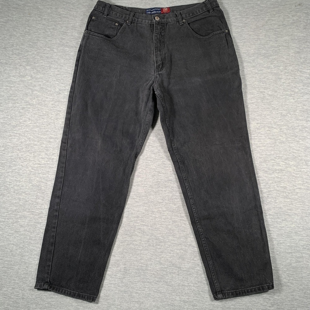 Vintage Bugle Boy Company Jeans Mens 38x30 Gray 740 Relaxed Straight Denim 90s